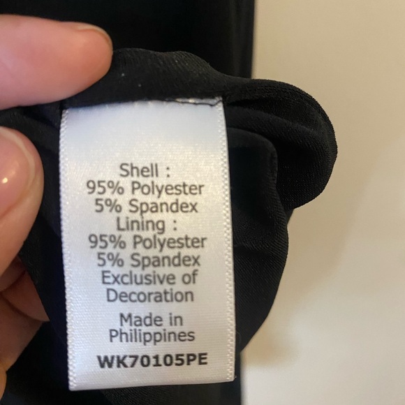 Magnolia Grace Women’s Black Sleeveless evening Sheath Mini Dress shiny Beads - Picture 9 of 11